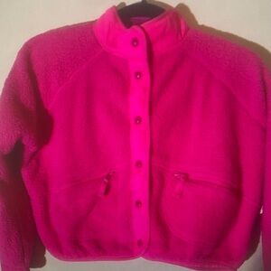 Vibrant Pink Fleece Jacket